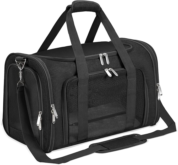 portable travel pet carrier bag – breathable oxford cloth pet travel bag (44cm) portable travel pet carrier bag – breathable oxford cloth pet travel bag (44cm)