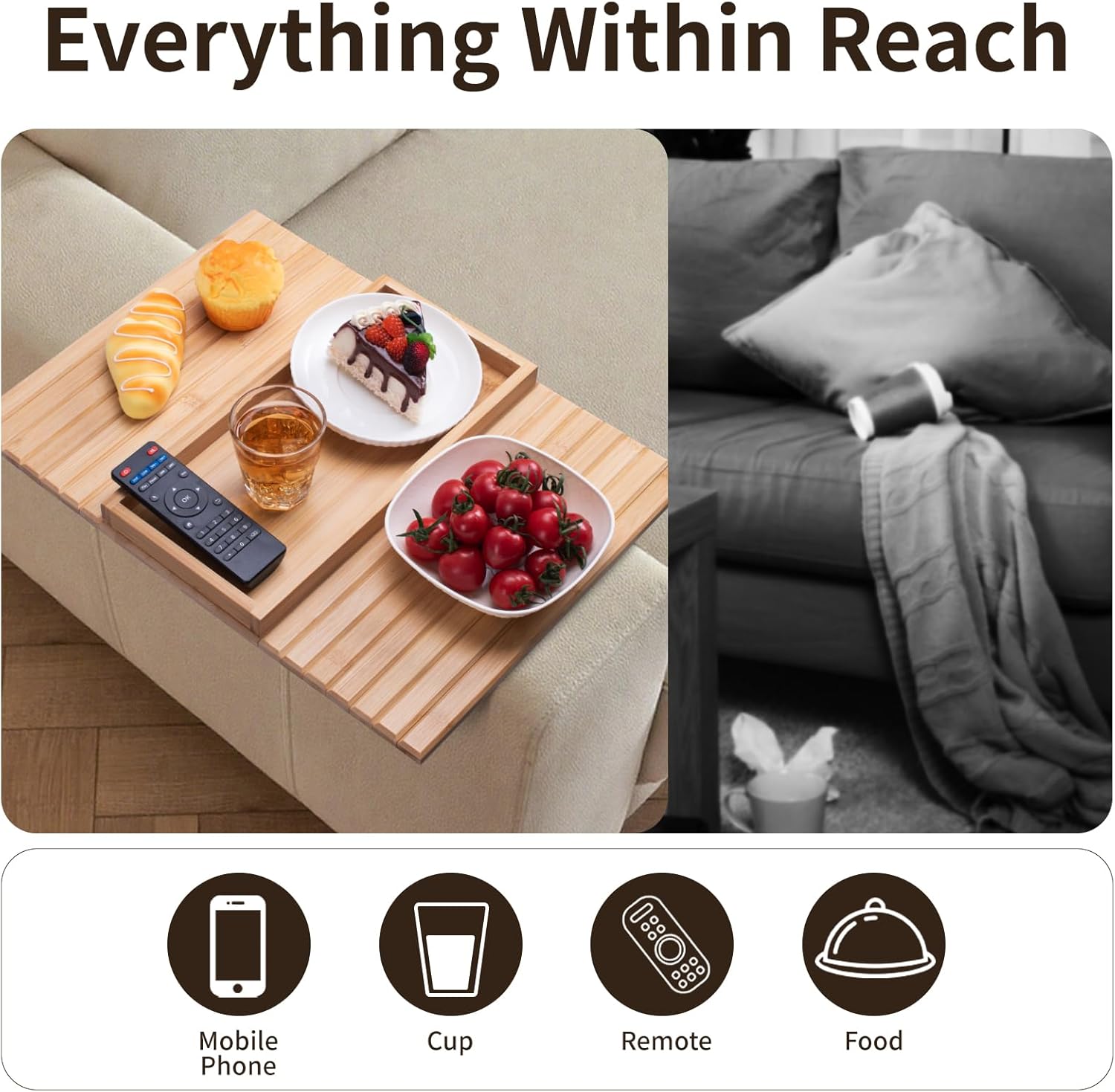 foldable bamboo sofa armrest tray3 foldable bamboo sofa armrest tray3