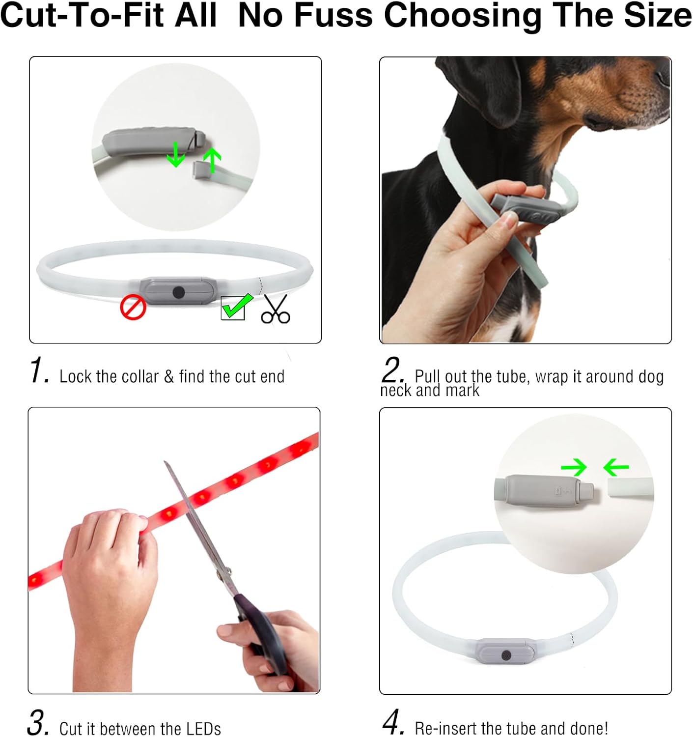 rechargeable led dog collar6 rechargeable led dog collar6