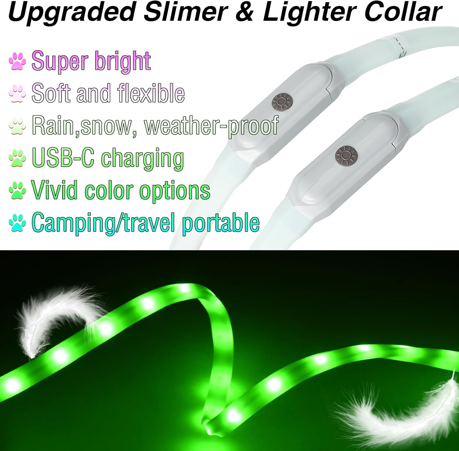 rechargeable led dog collar7 rechargeable led dog collar7